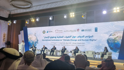 المعهد العربي لحقوق الإنسان يشارك في المؤتمر الدولي حول التغيرات المناخية وحقوق الإنسان